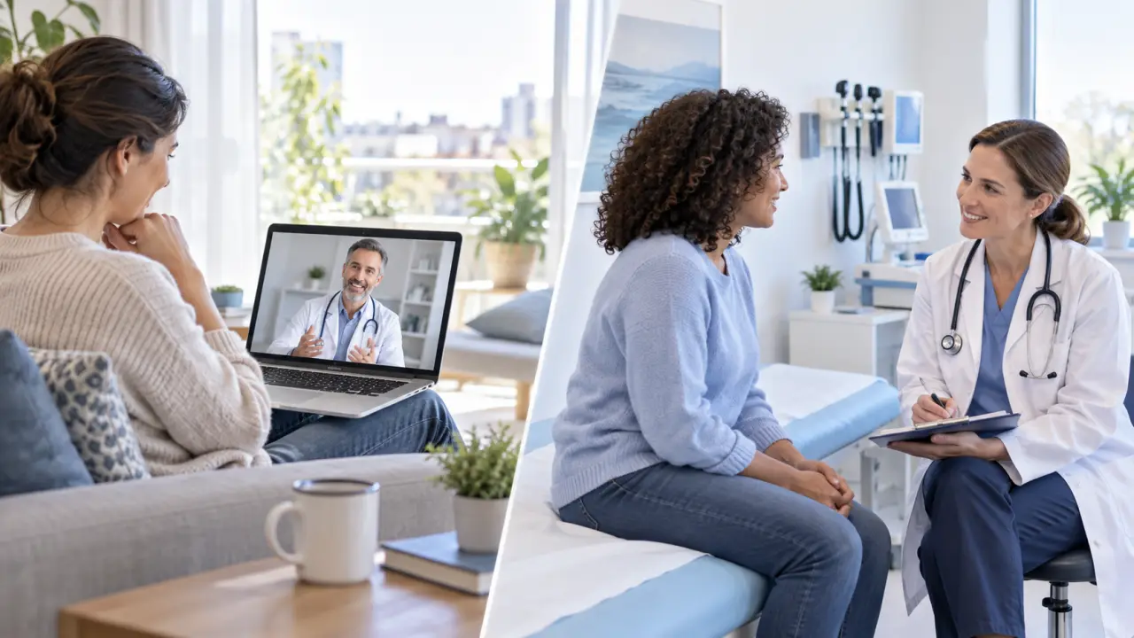 Patient échangeant avec un médecin dans un environnement médical moderne